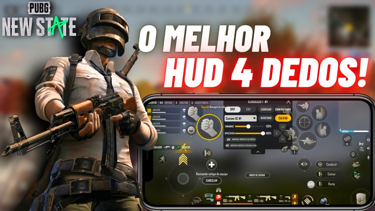 O Melhor Hud 4 Dedos do Pubg New State!