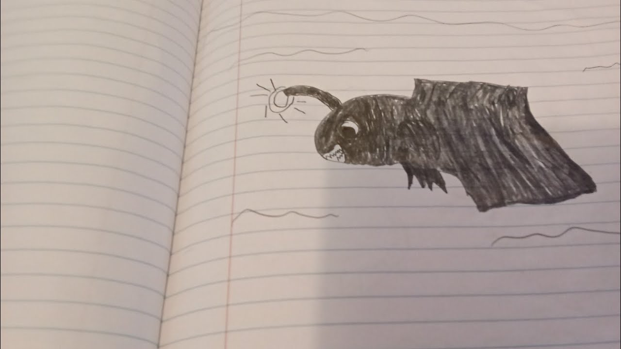 Drawing an anglerfish 
