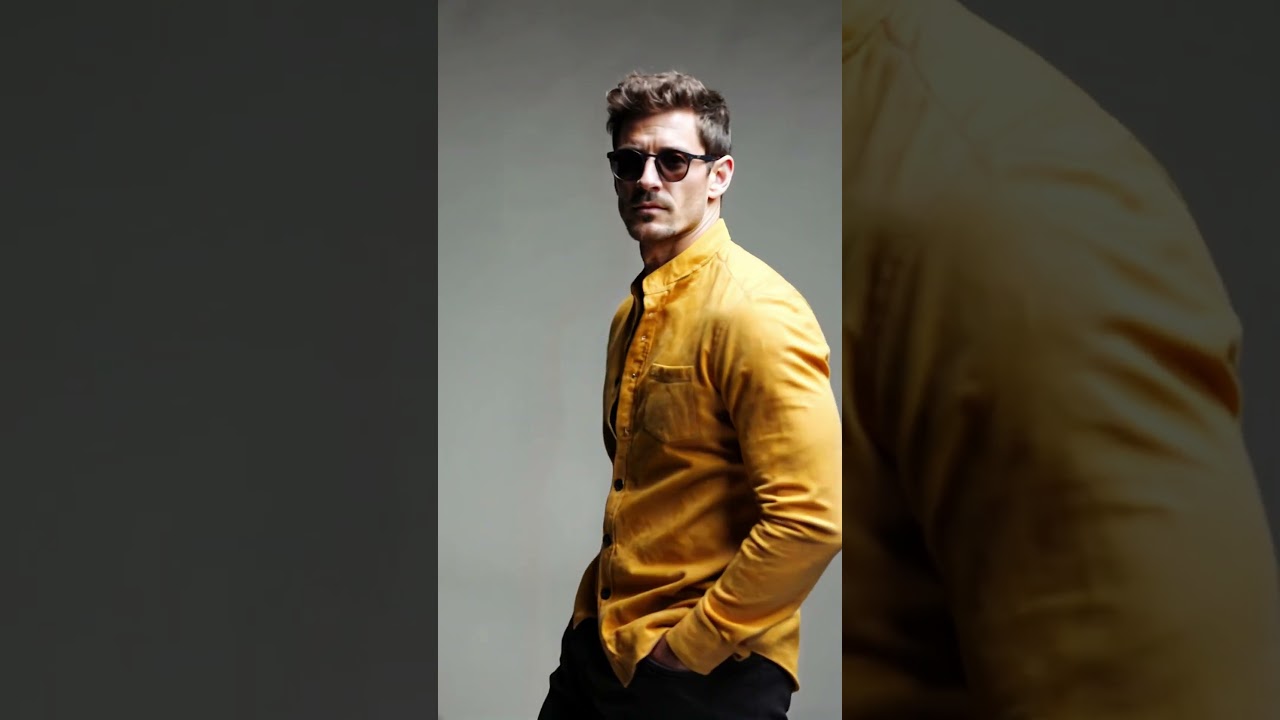 Men's Classic Casual Faux Suede Stand-collar Long-sleeved Shirt 
