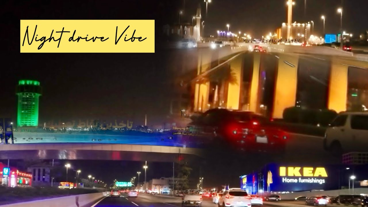 Night Drive Vibe | Jeddah Night Drive | City Lights & Highway Views
