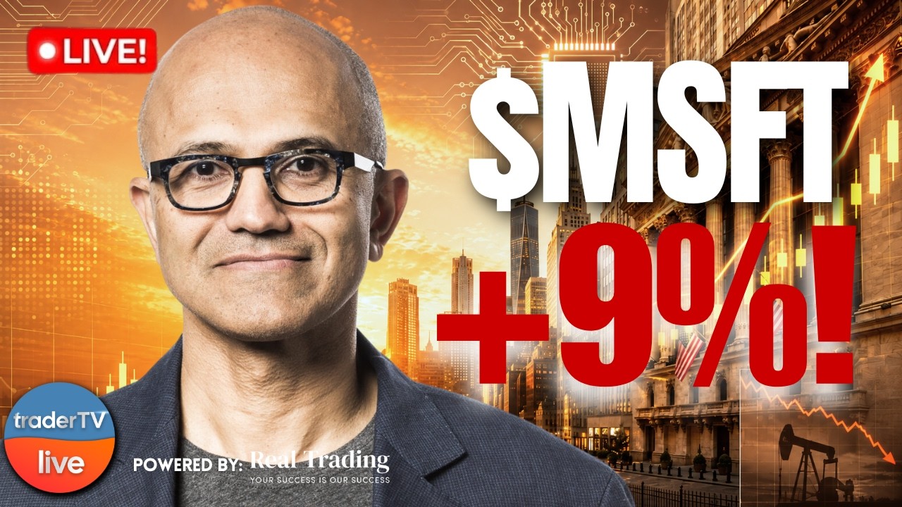 Microsoft Jumps 8% as Meta Tumbles After Earnings, Apple Tonight! | Stock Market Live