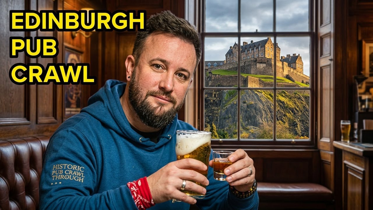 EDINBURGH Royal Mile PUB CRAWL ft The MOST BEAUTIFUL PUB, Scotland's Smallest Pub & The Castle
