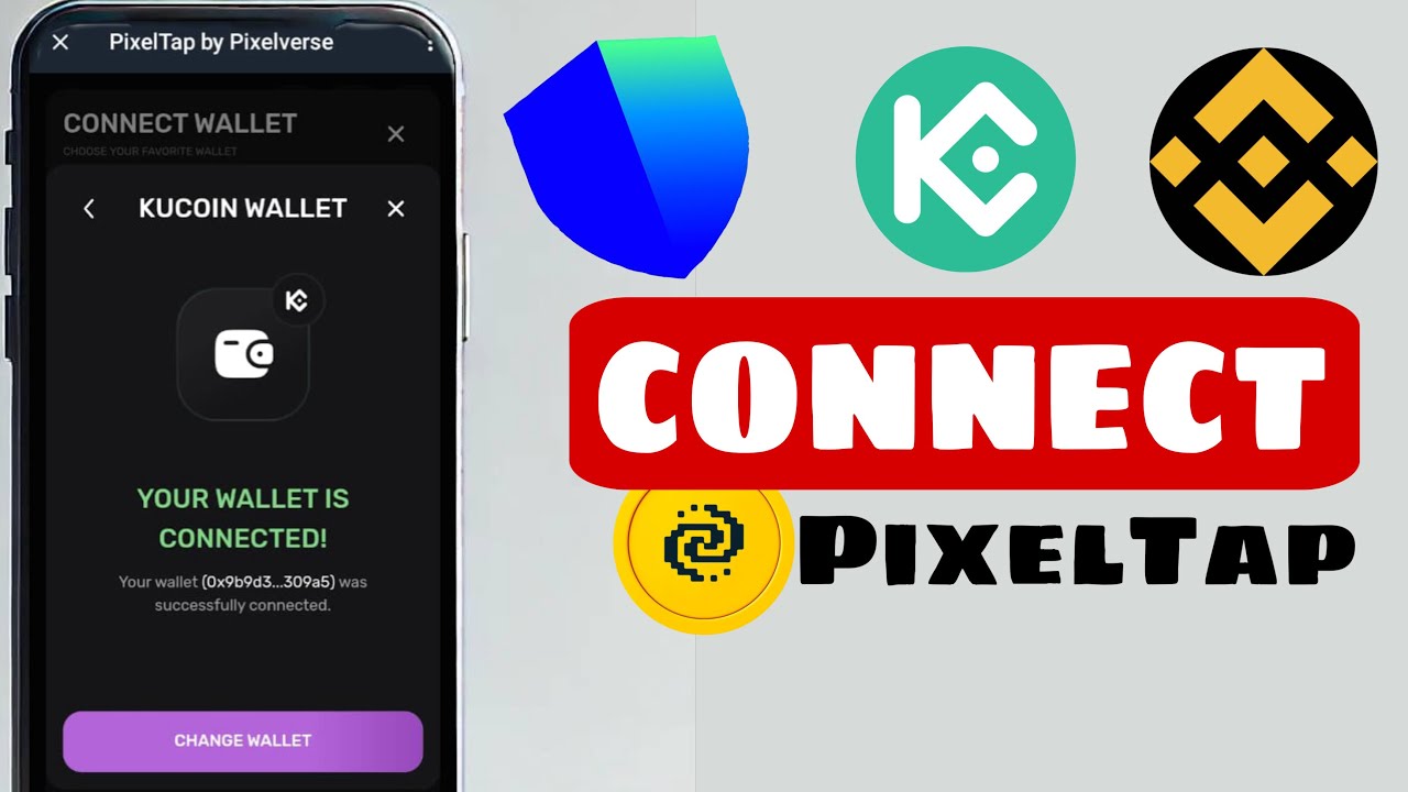 How to connect PixelTap to Crypto wallet | Connect Pixelverse to Binance, Kucoin or Trust Wallet