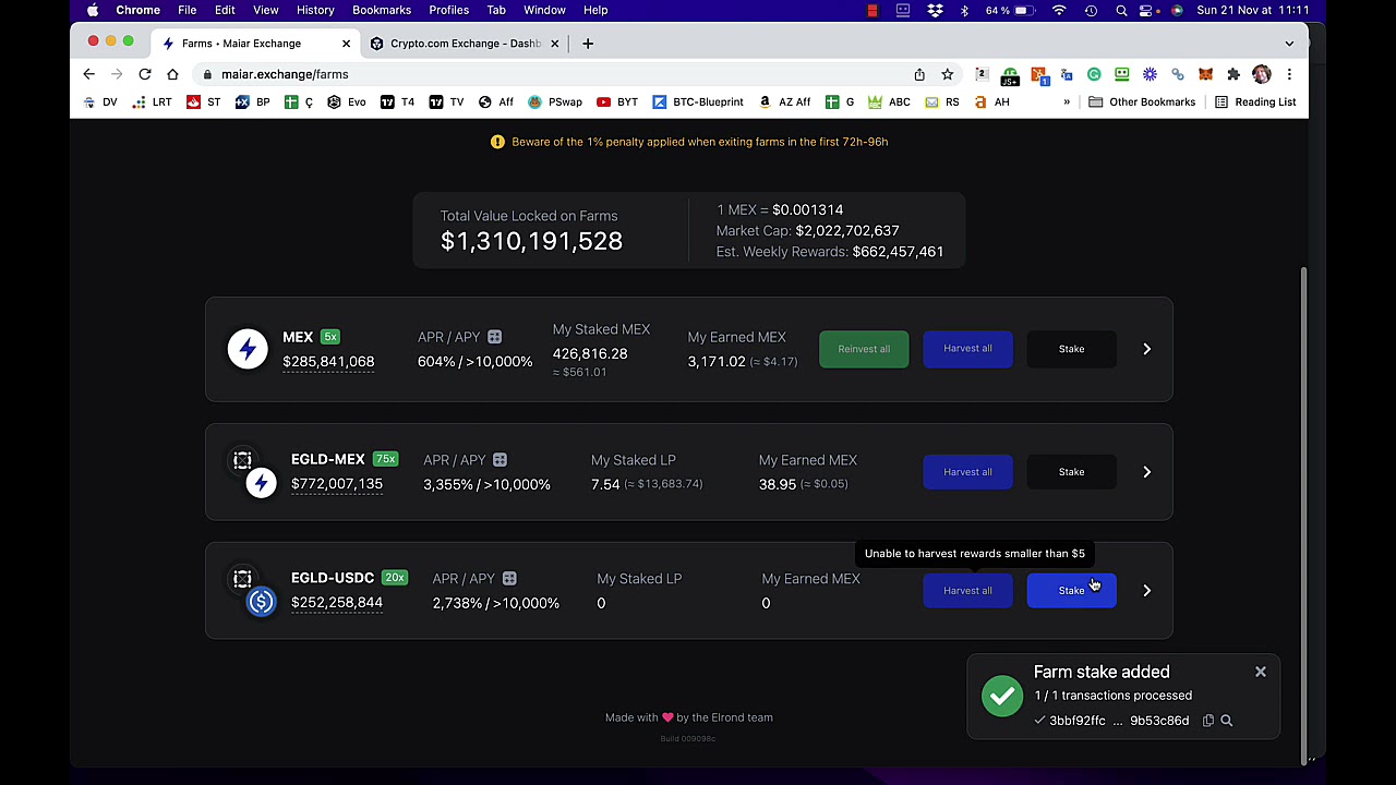Maiar DEX Update Returning $80 per hour! A chance of a lifetime? I think so. Considering Going LARGE