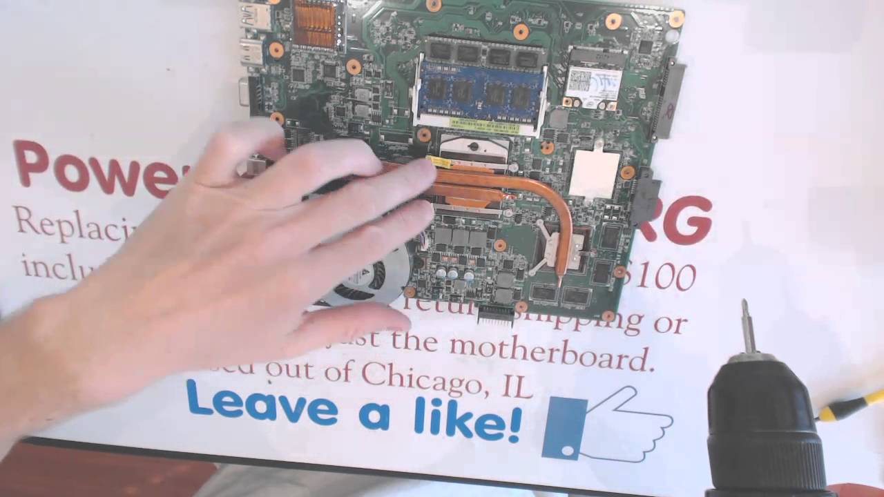 Asus a53s K53SV How to repair a broken dc power jack socket input port on laptop