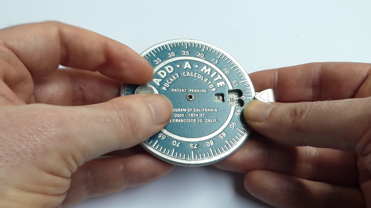 The Add-A-Mite Pocket Calculator