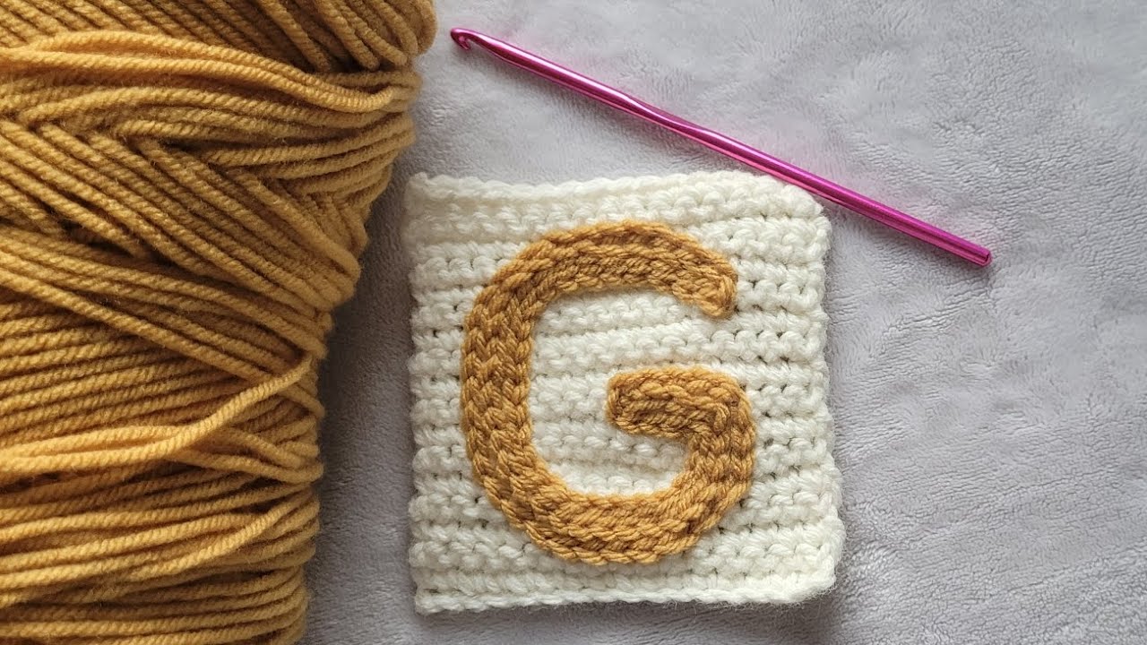 how to make crochet letter G, super easy pattern for beginners, step by step tutorial #crochet #yarn