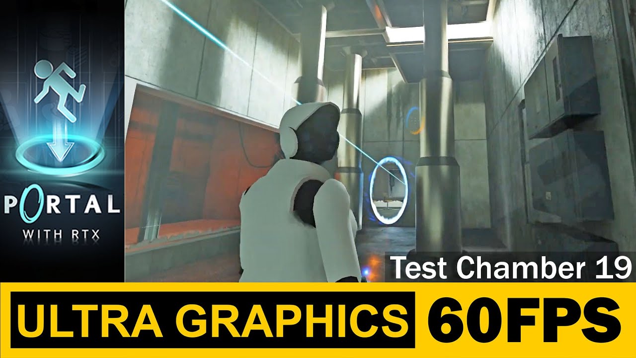 Test Chamber 19, Haydee in Portal with RTX, Walkthrough, Gameplay, No Commentary, Third Person