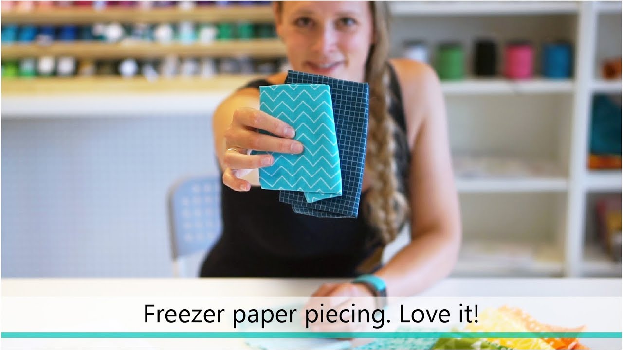 How to do foundation Paper Piecing with Freezer paper. Such a FUN technique!