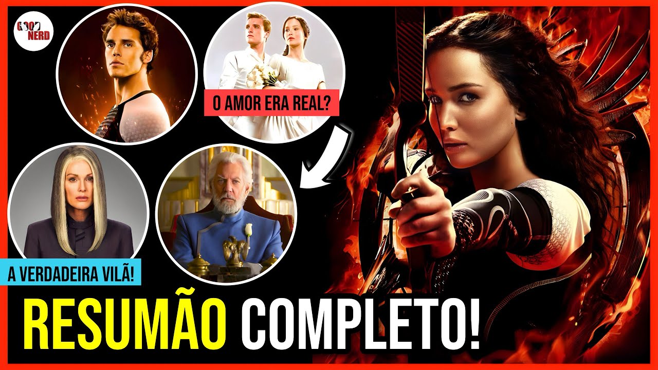 JOGOS VORAZES: TODOS OS 4 FILMES EM 1 VÍDEO! - A HISTÓRIA COMPLETA DE KATNISS EVERDEEN, SNOW E PEETA