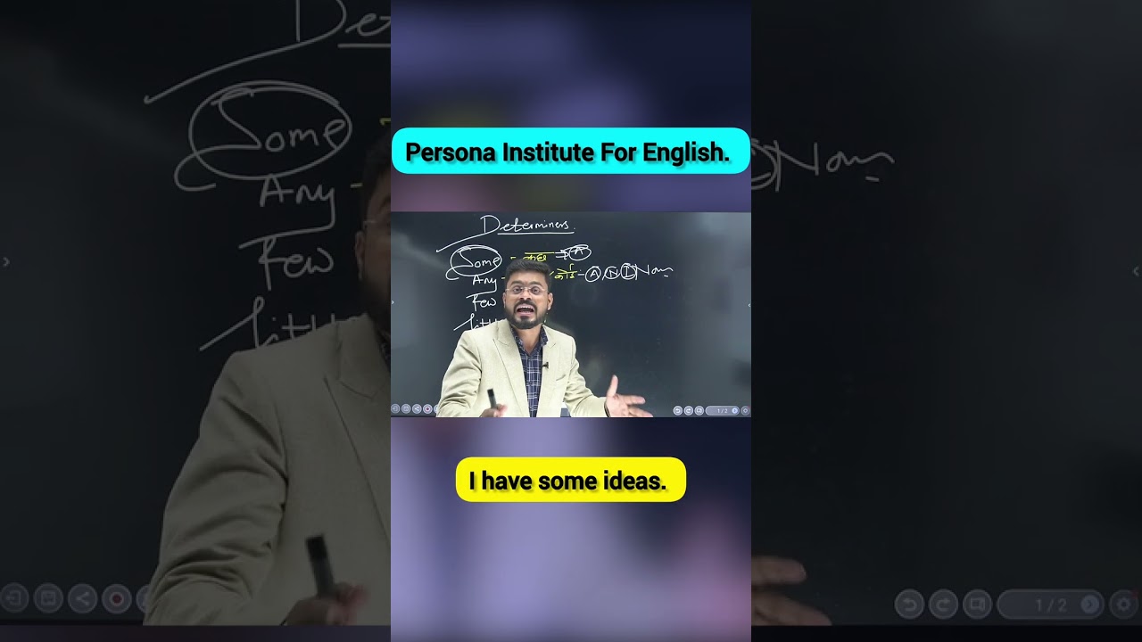 Determiners  Some, Any, No, Little, Many, Few, Each, Every, Much #short #youtubeshorts