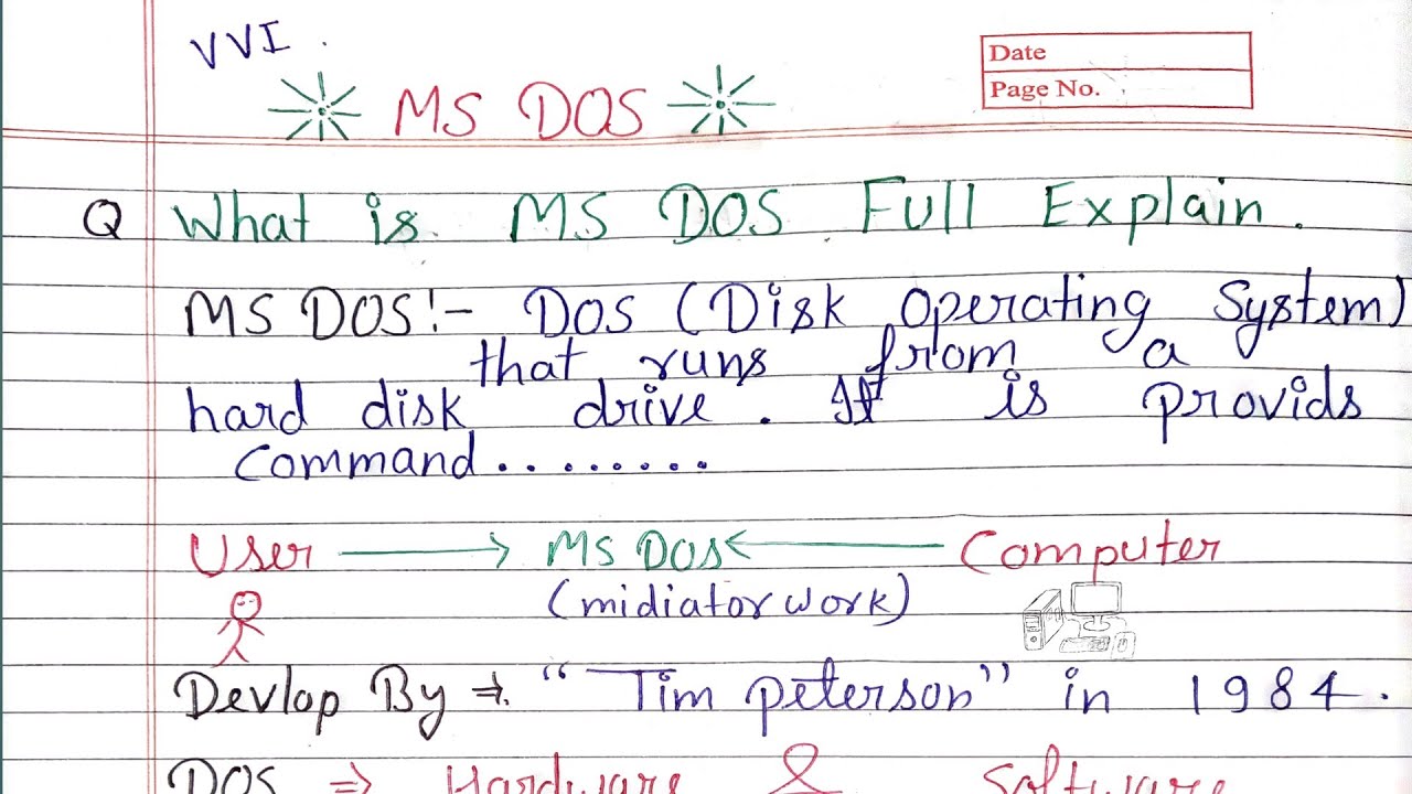 MS DOS (Disk Operating System) Introduction In Hindi | What Is MS DOS Full Explain | DOS Kya hota h