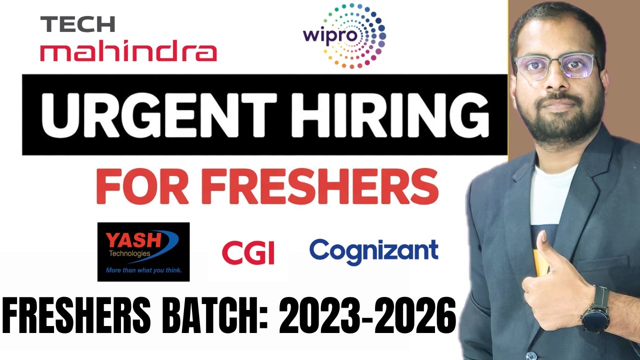 Tech Mahindra & Wipro Hiring Announced | Cognizant, CGI, Tech Mahindra, CDK Jobs | Register Now