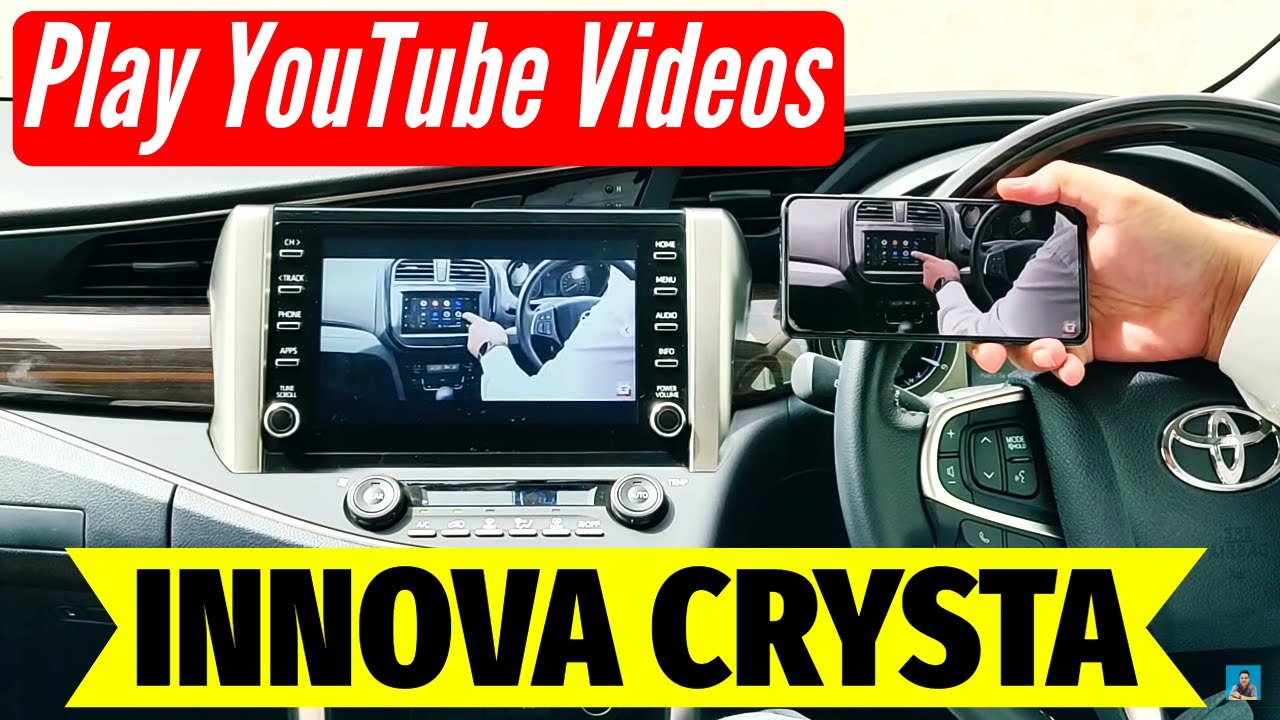 How to Play YouTube Videos in Toyota Innova Crysta | Miracast | Toyota Fortuner Legender | Phone