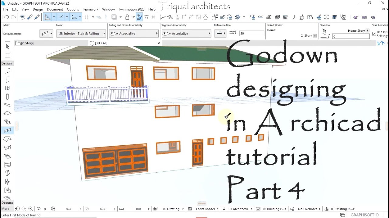 Proposed GODOWN designing in archicad part 4