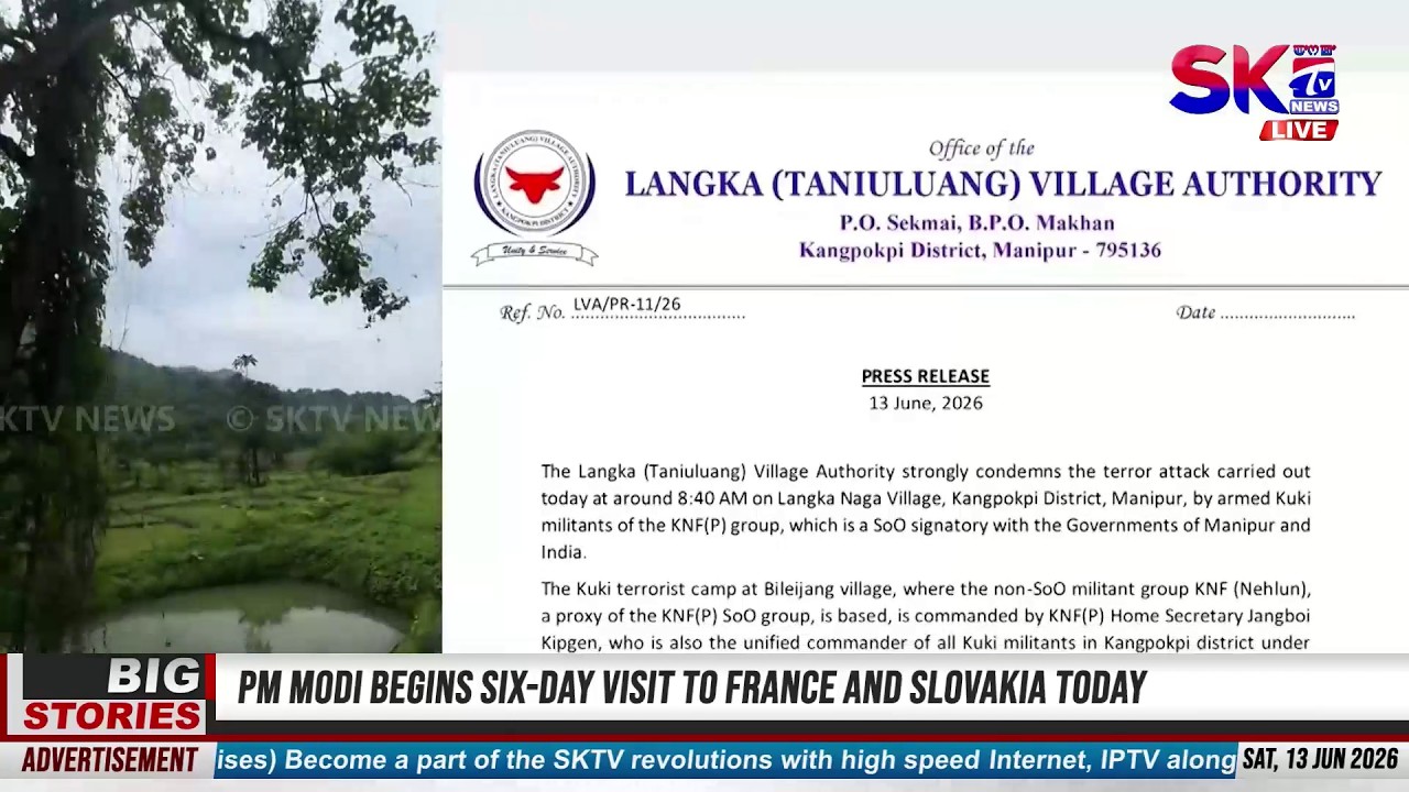 LANGKA NAGA VILLAGE IN KANGPOKPI CAME UNDER ATTACK BY SUSPECTED KUKI MILITANTS, 1 KILLED