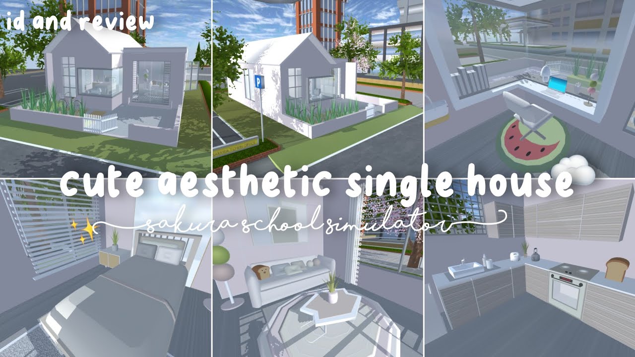 ꣖ ‎ ‎ֹ ‎ִ☁️ cute aesthetic single house ♡「 id and review 」sakuraschoolsimulator 〣﹢ֹ