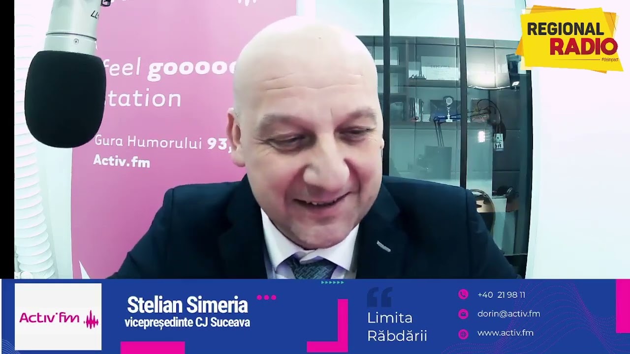 🎙 Stelian SIMERIA, vicepreședinte Consiliul Județean Suceava, LIVE 📻 Regional Radio