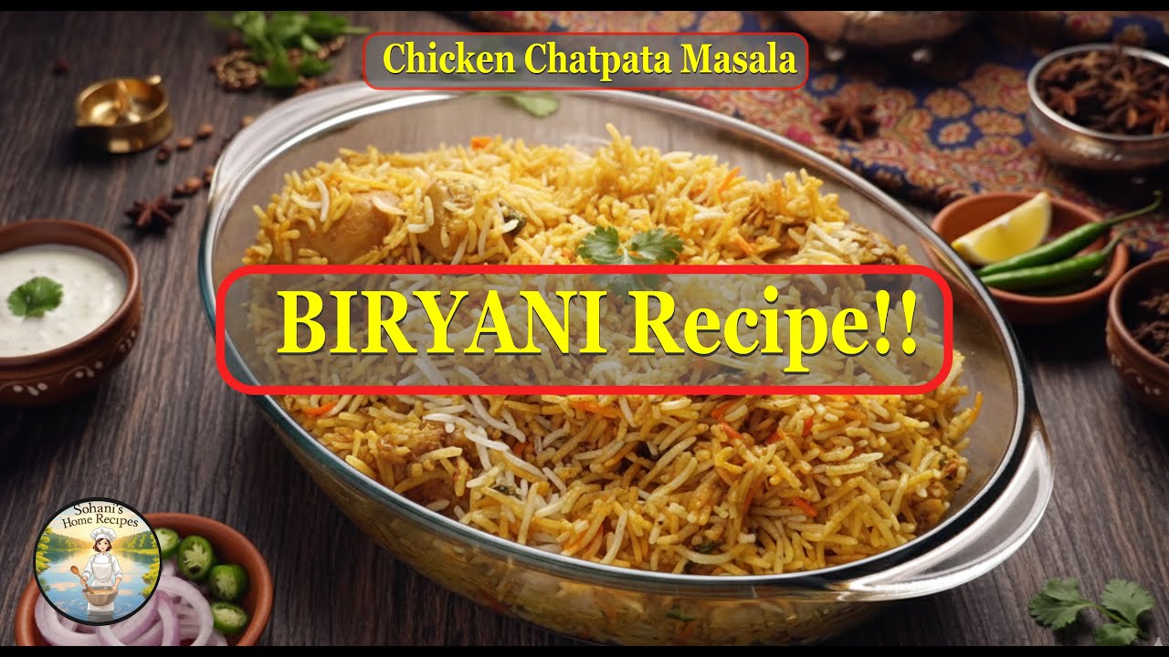 Chicken Chatpata Masala Biryani Recipe🥘🔥 | Easy Dum Biryani at Home | New Masala Trick