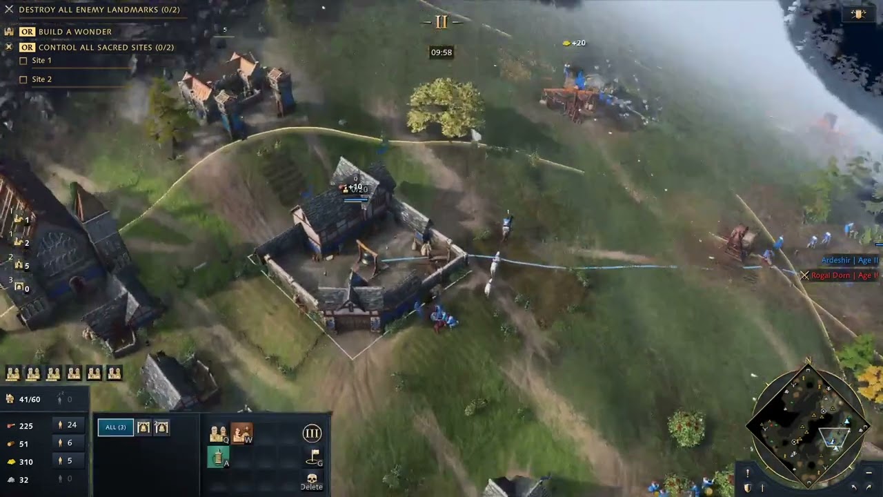 English vs Rus on French Pass - Lets Play Age of Empires IV PvP!