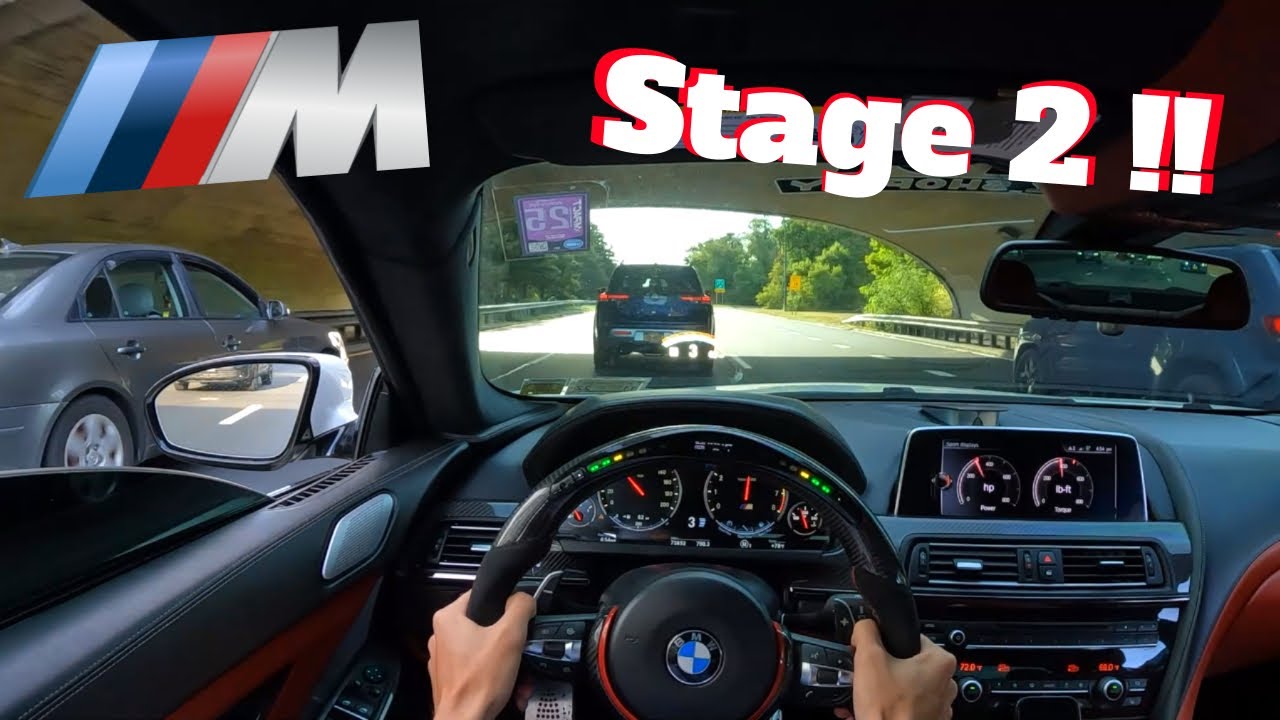 Cutting up in my Stage 2 BMW M6 !