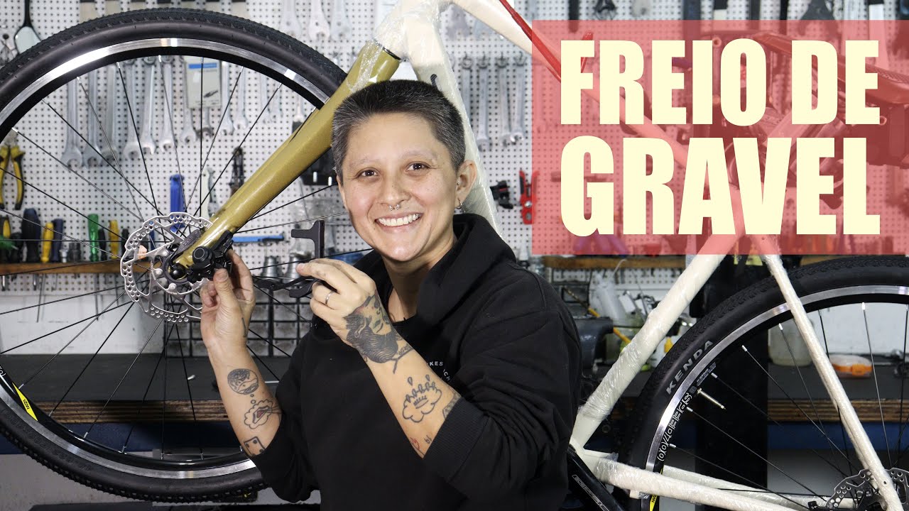 Adaptador para freio a disco em bike gravel