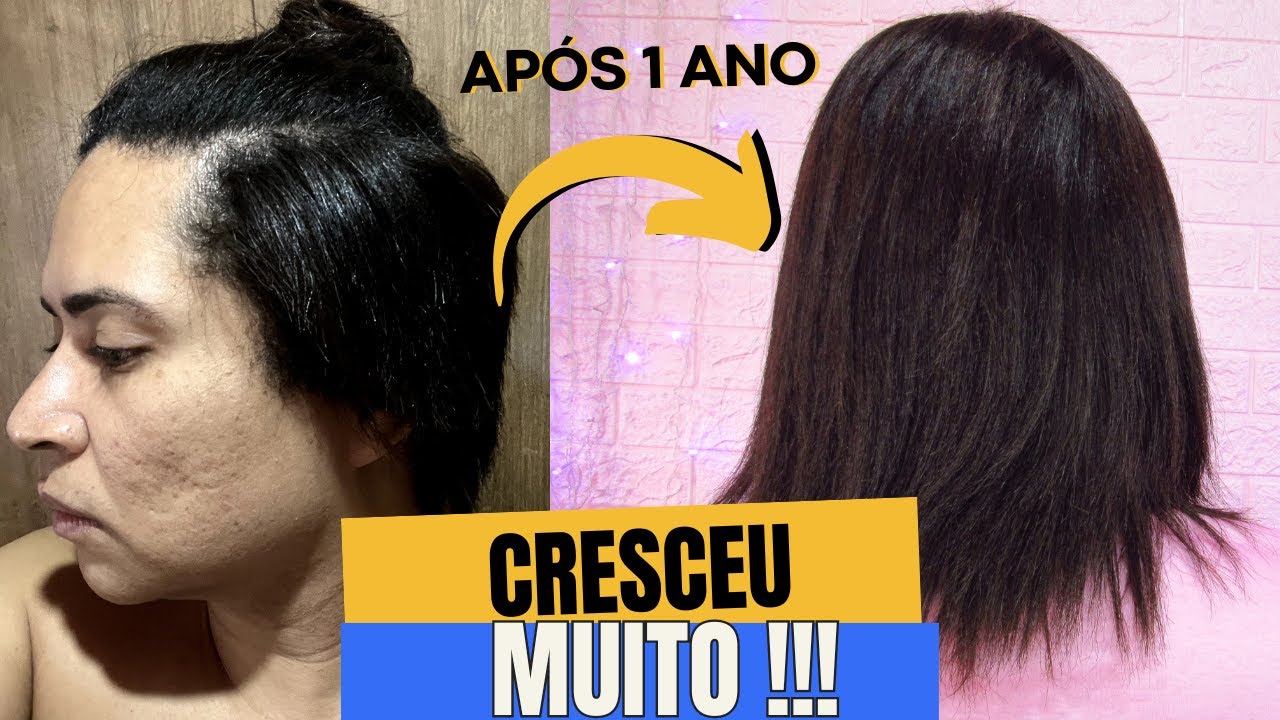 MEU CABELO CRESCEU MUITO - EVOLUÇÃO EM 1 ANO DE CRESIMENTO (com fotos) - DENISON DAIMOND