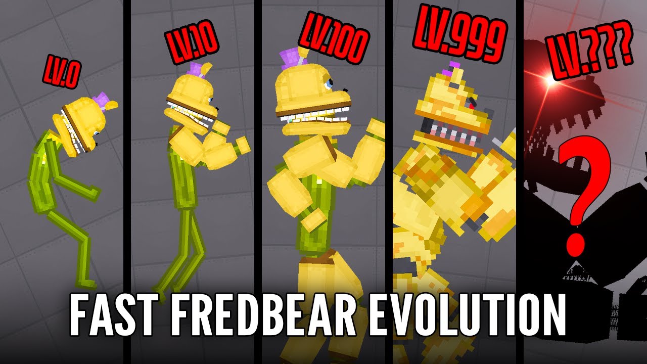 The Dark Evolution of Fast Fredbear in Hello Neighbor | People Playground