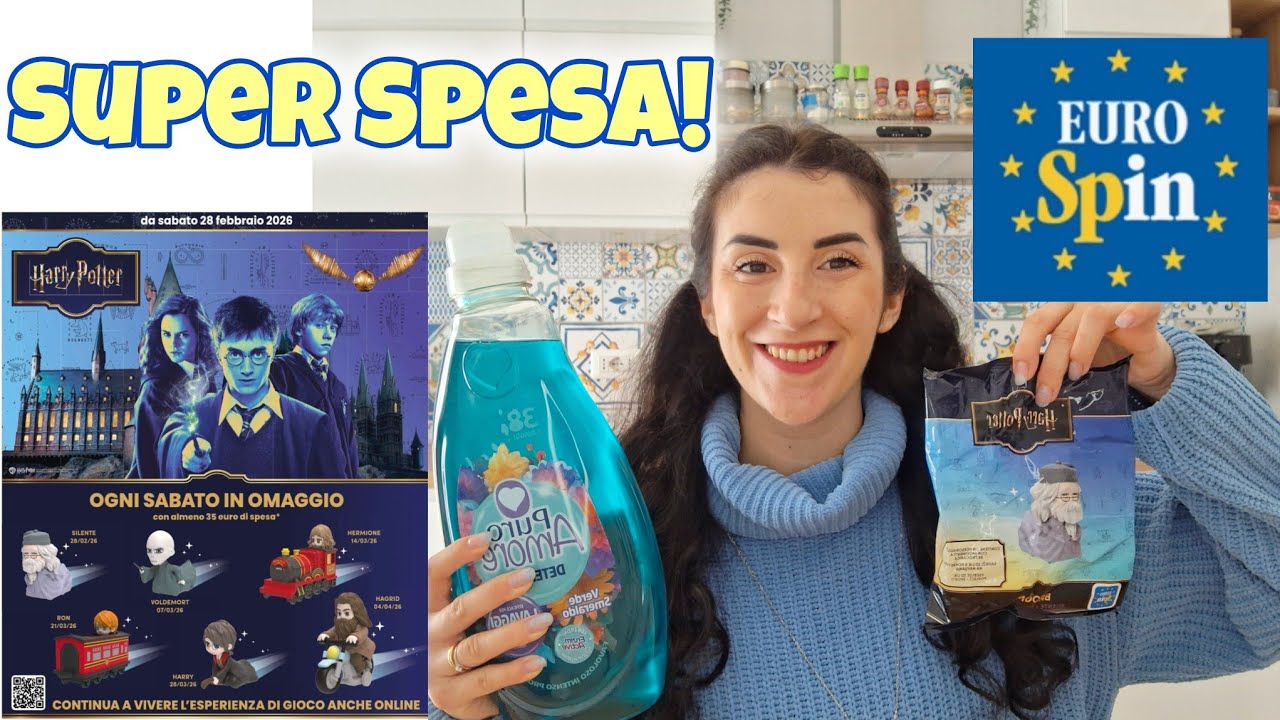Super Spesa #EUROSPIN🥰 con Volantino Harry Potter!🤩🧙‍♀️