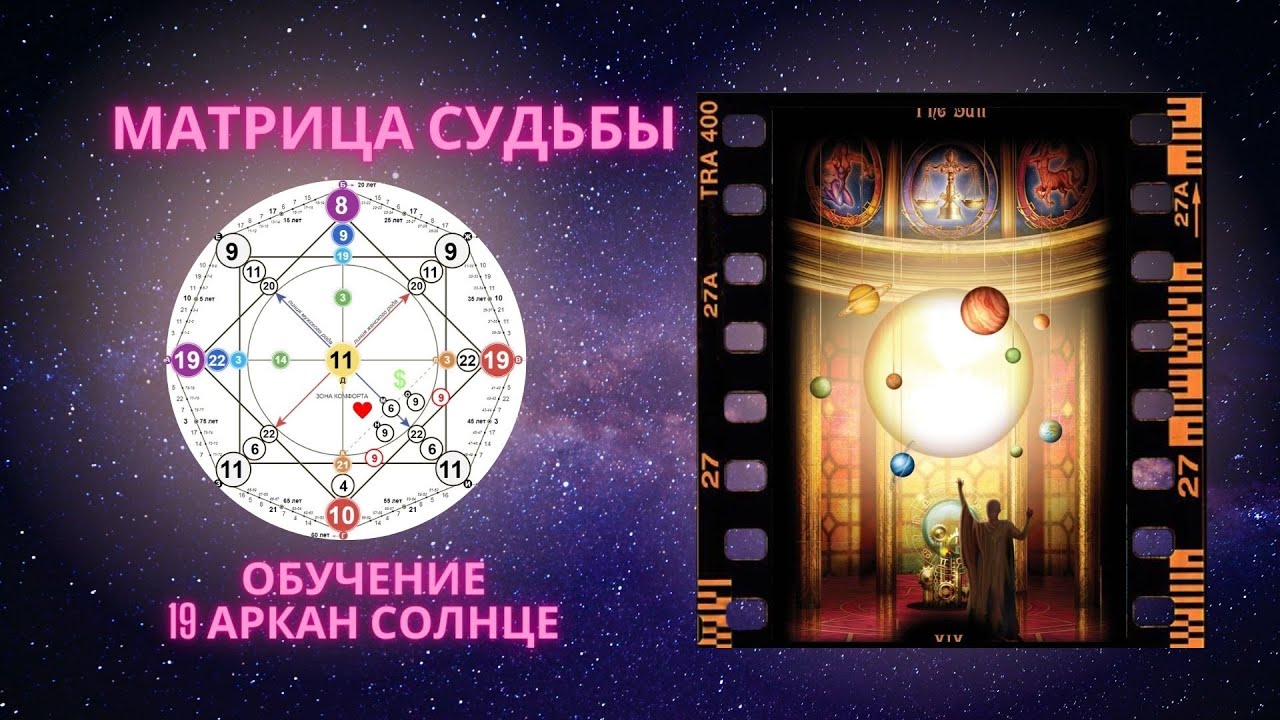 19 Аркан Солнце | Матрица Судьбы Обучение
