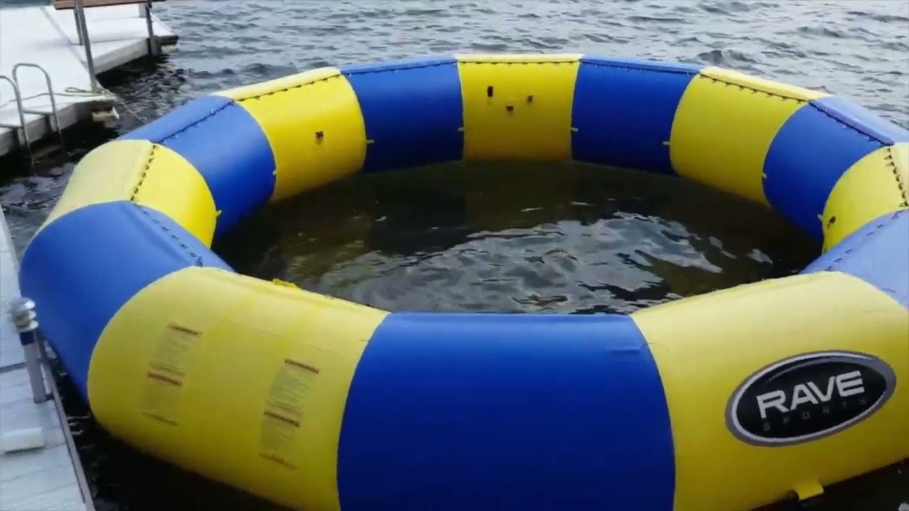 How to clean your RAVE Sports Water Trampoline with Speed Clean