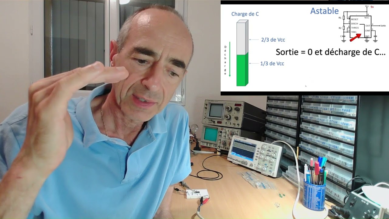 Le diviseur binaire CD4060 même sans oscilloscope...