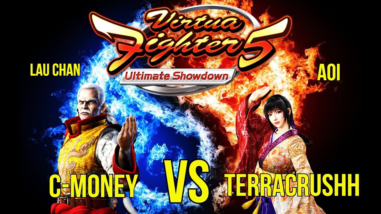 VF5US- C-MONEY VS TERRACRUSHH! (Virtua Fighter 5 Ultimate Showdown)- Lau Chan VS Aoi Matches, FGC.
