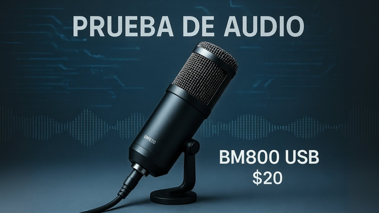 Micrófono BM800 usb $20 - Prueba de Audio