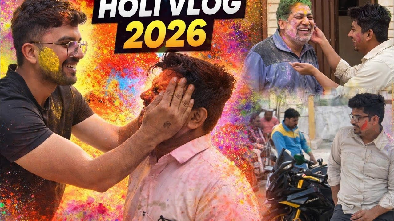 Simple Holi Vlog 2026🔥