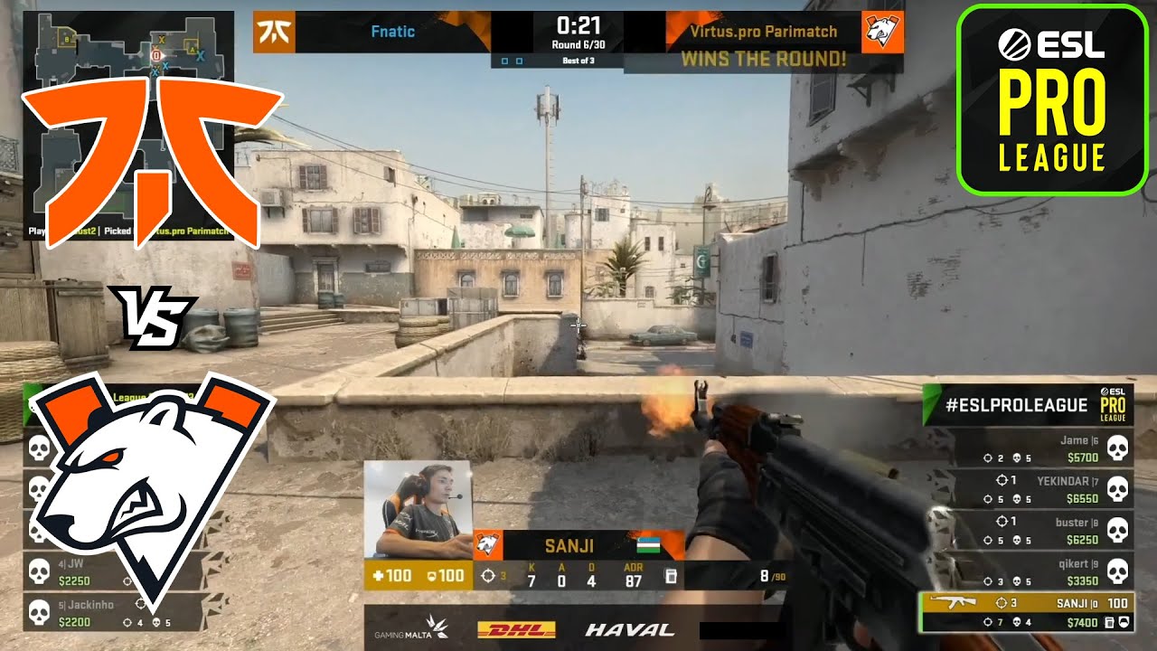 САНЖИ ТАЩИТ КЛАТЧИ! Fnatic vs Virtus Pro | ESL Pro League 13 | Highlights | CSGO