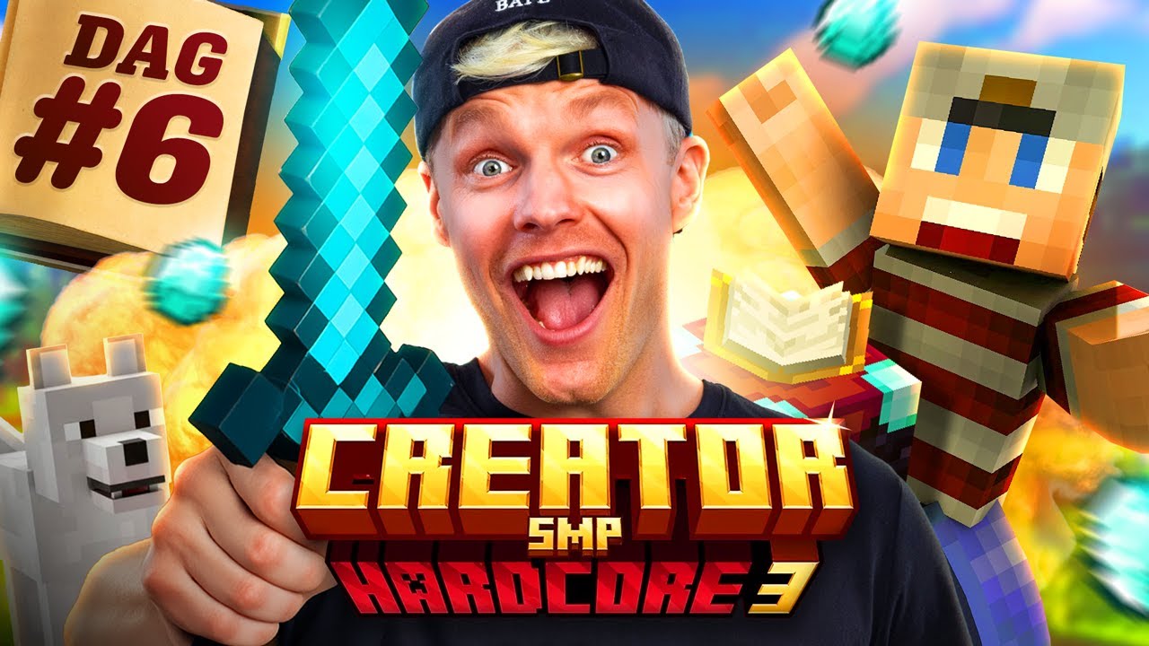 MINECRAFT SMP HARDCORE SURVIVAL DAG 6 - DE IJSMUUR VALT BIJNA!!!