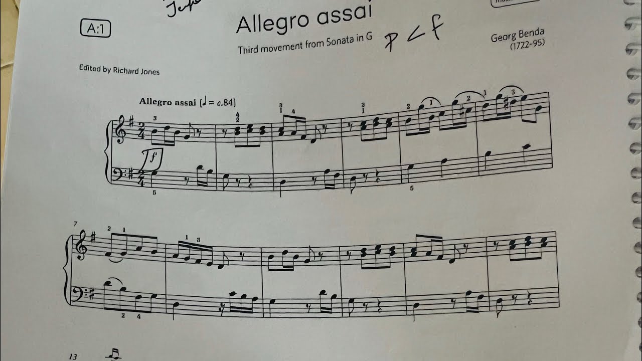 ABRSM 2025 & 2026 - Grade 4 Piano Exam - ~Allegro assai ~Garriston #abrsmexam #abrsm #grade4piano 