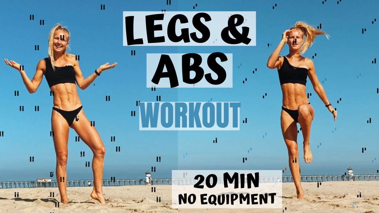 LEGS AND ABS NO EQUIPMENT 20 min workout (ANYWHERE). Get lean, build muscle and have fun!