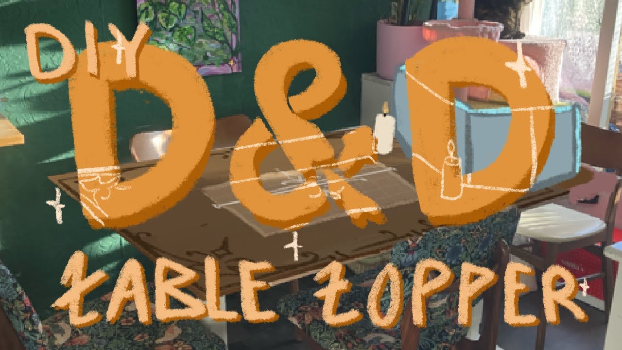 How to create a simple D&D table topper for your amazing adventures // D&D craft //