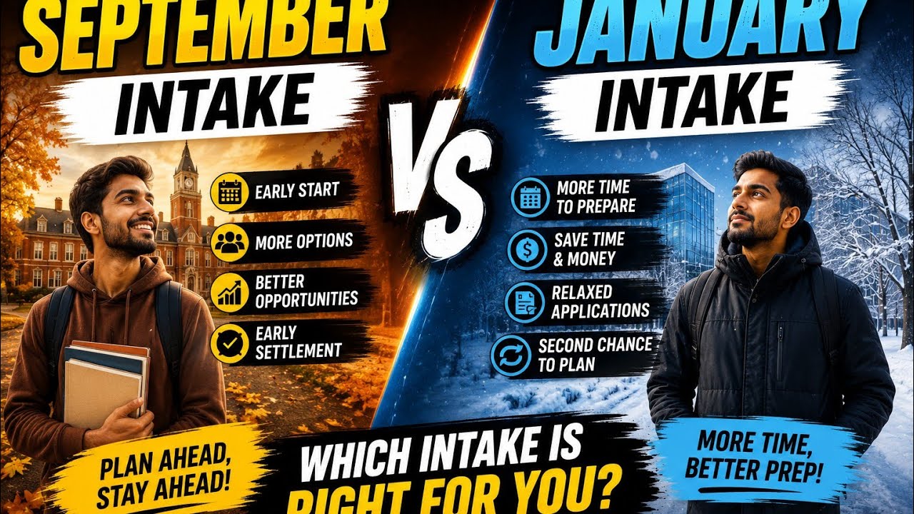 September Intake vs January Intake | Which is Better for Study Abroad in 2026? 🎓