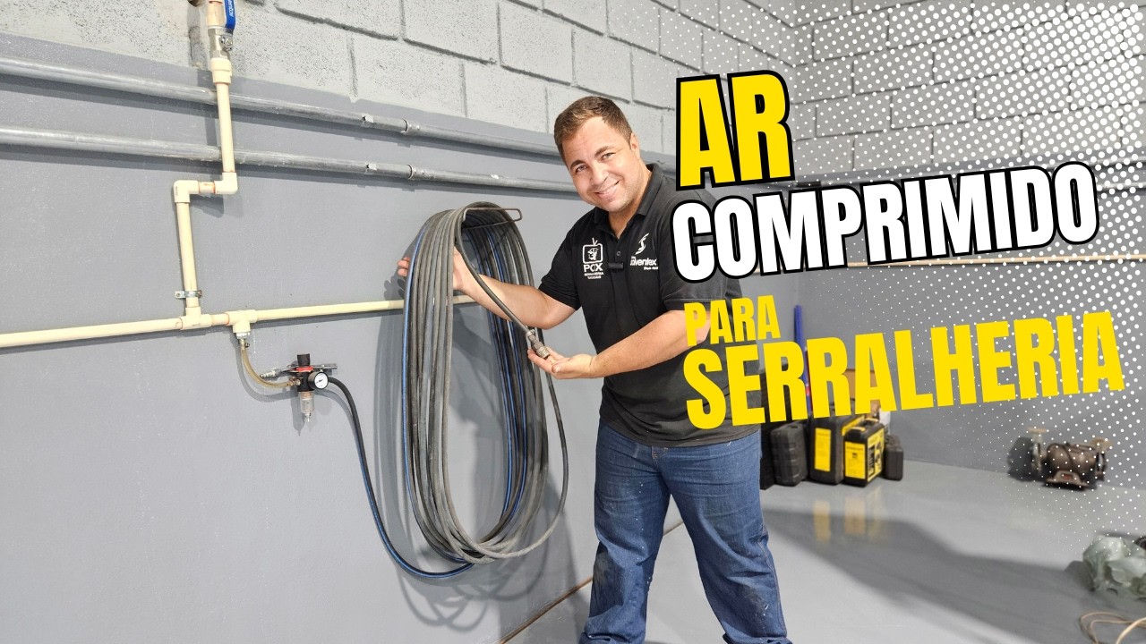 Ar Comprimido na Oficina de Serraheria! Veja Como Montei Meu Sistema com CPVC