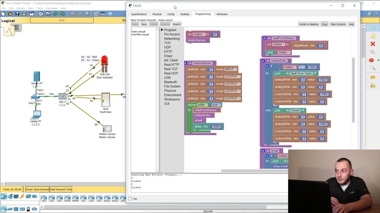 Blockly Programming - IoT - Cisco Packet Tracer | Part1
