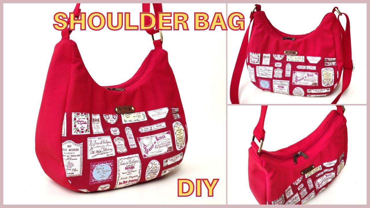 How To make Zipper Shoulder Bag | How To Make Simple Shoulder Bag