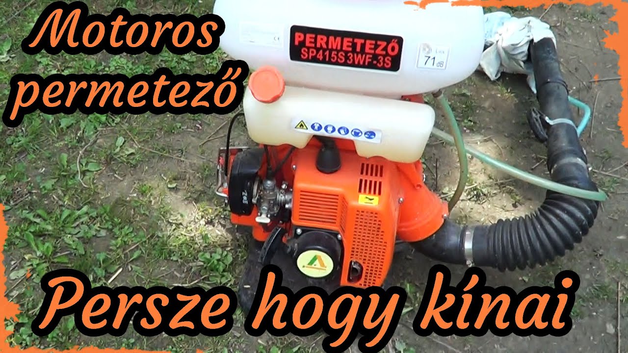 Motoros permetező - álmából felzavarva.