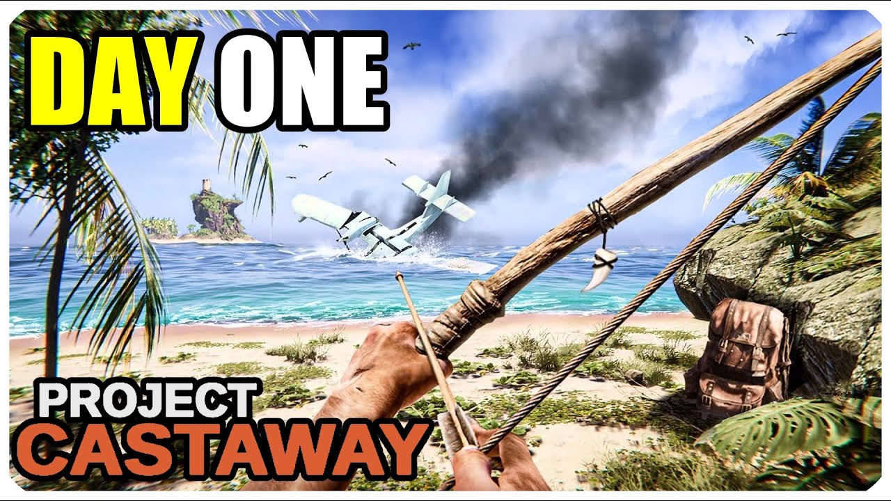 DAY ONE SURVIVAL on a Deserted Island in Project Castaway