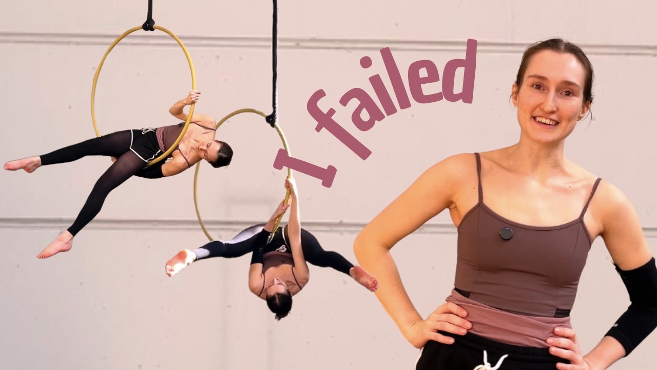 trying aerial hoop tricks I found on instagram | watch me struggle