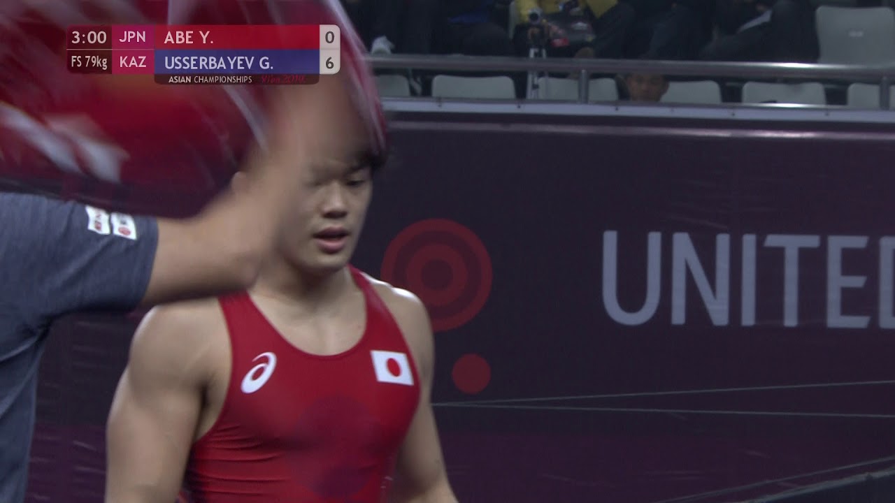 BRONZE FS - 79 kg: Y. ABE (JPN) v. G. USSERBAYEV (KAZ)