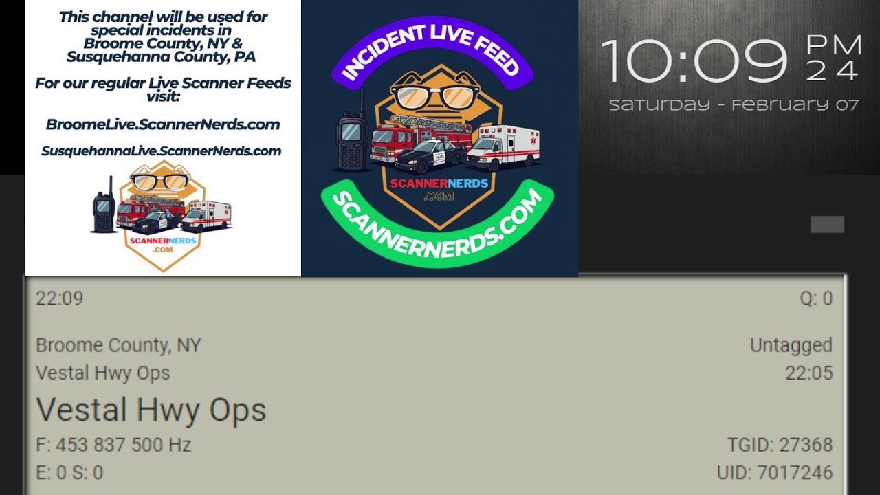 ScannerNerds.com - Special Incident Live Feed
