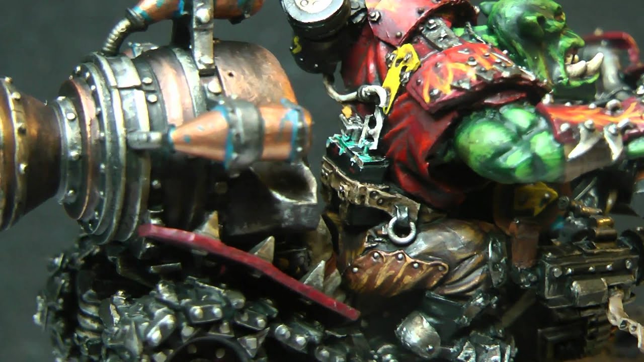 Finished Forgeword Warboss on a bike!